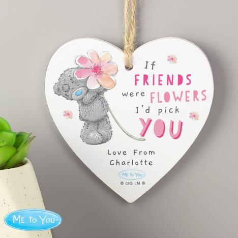 Personalised Me to You I'd Pick You Wooden Heart Decoration Extra Image 2